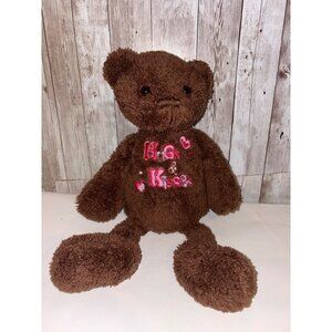 Dan Dee Hugs & Kisses Chocolate Brown Plush Teddy Bear Stuffed Animal 15" Toy